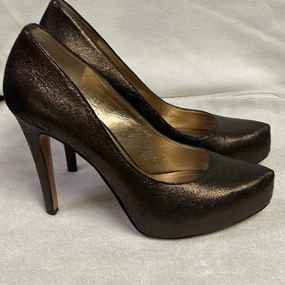 BCBGeneration Platform Stiletto Bronze Size 7 - Picture 3 of 10